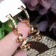 Серьги Xuping Jewelry длина 3.5см ширина 8мм медицинское золото позолота 18К с1648 - изображение 3