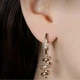 Серьги Xuping Jewelry длина 3.5см ширина 8мм медицинское золото позолота 18К с1648 - изображение 5