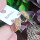 Серьги Xuping Jewelry длина 1.3см медицинское золото позолота 18К с1624 - изображение 3