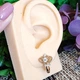Сережки Xuping Jewelry довжина 1.8см ширина 1.2см медичне золото позолота 18К с1598 - зображення 3