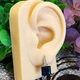 Серьги Xuping Jewelry длина 1.9см ширина 9мм медицинское золото позолота 18К с1402 - изображение 6
