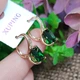 Серьги Xuping Jewelry длина 1.9см ширина 9мм медицинское золото позолота 18К с1401 - изображение 4