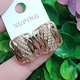 Серьги Xuping Jewelry длина 1.7см ширина 14мм медицинское золото позолота 18К с1546 - изображение 5
