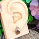 Серьги Xuping Jewelry длина 1.7см ширина 1см медицинское золото позолота 18К с1601 - изображение 5