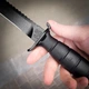 Тактичний ніж з фіксованим клинком з ножнами LazerTAC Glock FM81 (Австрія) Чорний (87701) + Індивідуальне гравіювання - зображення 5