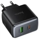 Сетевое зарядное устройство HOCO C158A Upgrade PD45W (1USB-A/1C) (Black) (245443) - изображение 2