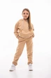 Детский спортивный утепленный костюм Kindamor Warm Autumn Beige для девочки, флис 116 см бежевый - изображение 1