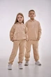 Детский спортивный утепленный костюм Kindamor Warm Autumn Beige для мальчика, флис 116 см бежевый - изображение 2