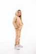 Детский спортивный утепленный костюм Kindamor Warm Autumn Beige для девочки, флис 116 см бежевый - изображение 3