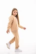 Детский спортивный утепленный костюм Kindamor Warm Autumn Beige для девочки, флис 116 см бежевый - изображение 7