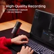 HyperX Мікрофон геймінговий SoloCast 2, Omni, USB-A, 2м, NGenuity, чорний - изображение 9