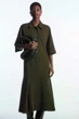 Сукня жіноча COS flared polo shirt dress 1221511001 S Хакі - изображение 1
