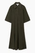 Сукня жіноча COS flared polo shirt dress 1221511001 S Хакі - изображение 5