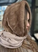 Косинка хустка норкова капор One Size світло-коричнева - изображение 4