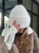 Тепла вушанка та рукавиці з натуральної ангори Zefur One size - изображение 7