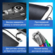 Привод CD DVD внешний USB Type-C USB-A хаб с кардридером microSD SD для ноутбука ПК компьютера чтение запись дисков портативный дисковод для фильмов музыки приложений для дома (101220) - изображение 3