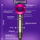 Профессиональный фен Super Hair Dryer 5 в 1 с защитой волос различными насадками с ионизацией любого типа волос сушка волос розовый - изображение 3
