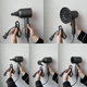 Профессиональный фен Super Hair Dryer в кейсе с 1 насадкой универсальный концентратор для защиты волос с ионизацией любого типа волос сушка 1600 Вт. фен 5 в 1 - изображение 9