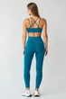 Женские бесшовные леггинсы с высокой посадкой Giulia FLEXING LEGGINGS ACTIVE L/XL Blue-lyons, спортивные лосины с микрофибры - изображение 4