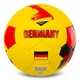 Мяч футбольный №5 PU Гриппи сшит вручную BALLONSTAR GERMANY FB-0047-797 Желтый-красный - изображение 1