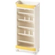 Детский стеллаж для хранения Brooks Mealux KD-E041 White/Yellow 79х20х38 см - изображение 1