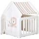Детский манеж-домик Lulu House Mealux KD-C029 White 114х90 см, белый - изображение 1