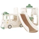 Детский игровой комплекс Amber Mealux KD-B010 White/Green белый-зеленый - изображение 1