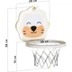 Баскетбольное кольцо "Лев" Sonic Mealux KD-H012 White мяч в комплекте - изображение 2