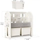 Детский стеллаж для хранения Kub Mealux KD-E052-2 W 76х76х35 см, белый - изображение 2