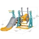 Дитячий ігровий комплекс Ariel Mealux KD-B252 Yellow/Blue/Grey гірка, гойдалка - зображення 3