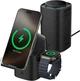 Беспроводное зарядное устройство Spigen Essential EF223MS 3-in-1 QI2 15 Вт Black (8800283303773) - изображение 1