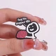 Значок BROCHE брошь бижутерия Медицина Мозг Hey, you dropped this разноцветный BRGV115267 - изображение 3