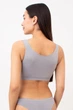 Бесшовный топ на широких бретелях Giulia TANK TOP L/XL Grey-griffin, бесшовный кроп топ - изображение 3