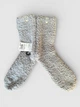 Жіночі шкарпетки UGG Teddi Cozy Crew (1133030-GREY) One size Сірий - зображення 4
