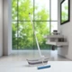 Комплект для прибирання швабра з віджимом та складане відро овальне Sponge Mop Сіре - зображення 1