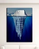Мотиваційна картина для офісу та кабінету «Success Iceberg» - 60х80 см - изображение 1