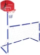 Bramka piłkarska KIK 2 w 1 z tablicą do koszykówki KX3001 (5903039768246) - obraz 1