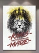 Мотиваційна картина Лев у короні в офіс - Lion Kings Made - 50х70 см - изображение 1