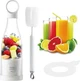 Мини блендер для смузи 300 мл 40 Вт 1200 мАч Mini juice 230×80 мм, портативный, аккумуляторный, в форме бутылки, пластик - изображение 2