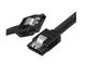 Плоский SATA / САТА III кабель 80 см з фіксаторами — шлейф для підключення SSD та HDD (00220) - зображення 2