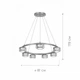 Люстра DUSHA MS241-Y7 x GX53 золото/янтарь LIGHT SET - изображение 5