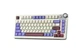 Механічна бездротова (Bluetooth + 2,4G) клавіатура з HOT SWAP AULA AU75, RGB, Star Vector switch, 81key, Mac/Win УКР/АНГЛ Beige Purple Red/Фіолетово бежева (AU75BPR) - изображение 1