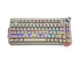 Механічна бездротова (Bluetooth + 2,4G) клавіатура з HOT SWAP AULA AU75, RGB, Bloomfield Switch, 81key, Mac/Win УКР/АНГЛ Milky Pink/Рожево бежева (AU75MP) - изображение 3