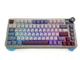 Механічна бездротова (Bluetooth + 2,4G) клавіатура з HOT SWAP AULA AU75, RGB, Star Vector switch, 81key, Mac/Win УКР/АНГЛ Beige Purple Red/Фіолетово бежева (AU75BPR) - изображение 3