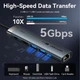 Док-станція 6-in-1 Vention USB3.2 Type-C -> HDMI 4K60Hz/USB 3.0x2/RJ45/PD 100W (TGNHB) - зображення 6