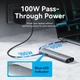 Док-станція USB3.2 Type-C --> HDMI 60Hz/USB 3.0/USB2.0/RJ45/SD/TF/PD 100W Hub 8-in-1 Vention - изображение 8