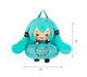 Рюкзак детский плюшевий Мику Хатсуне Miku Hatsune аниме вокалоид большой 30 см бирюзовый (SVS) - изображение 5