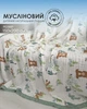 Плед 150 х 200 см муслиновый белый 6 слоев с принтом зверьки и ментоловым кантом (HPM00021b) - изображение 1
