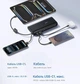 Зарядний пристрій (Павербанк) Baseus 25000mAh 145W із вбудованими двома USB-C-кабелем швидкої зарядки з цифровим дисплеєм (Enerfill FC41) - изображение 6