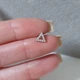 Серьга штанга для пирсинга хеликса, хряща уха DeKolie MK1197-1 серебряная - изображение 3